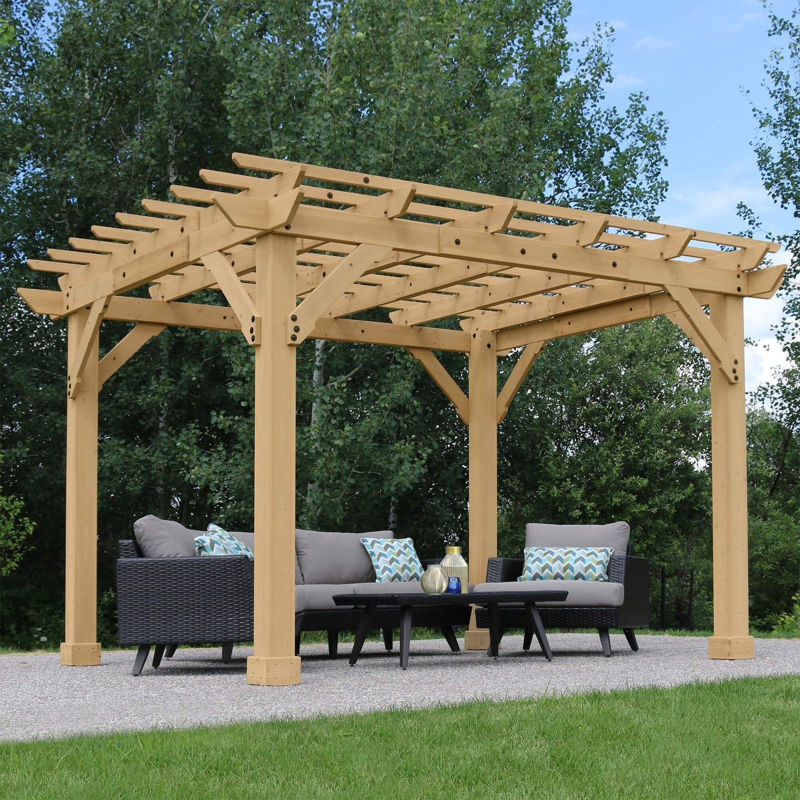 Yardistry 10x12 Cedar Meridian Pergola